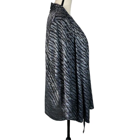 Chico’s SZ 3 (X-Large) Malley Open-Front Jacket Draped Long Sleeve Stretch Multi - Picture 3 of 7